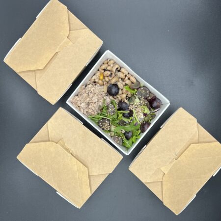 Atum, feijão frade, cebola roxa e uvas 300gr